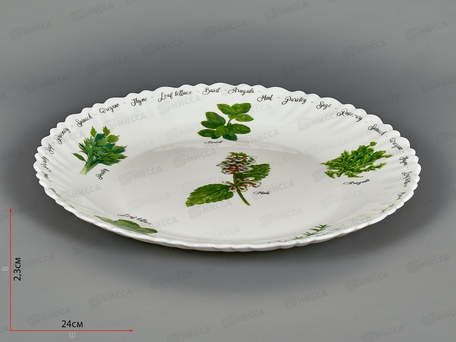 Тарелка плоская BY23LHP95-6 24см Verdi 188173