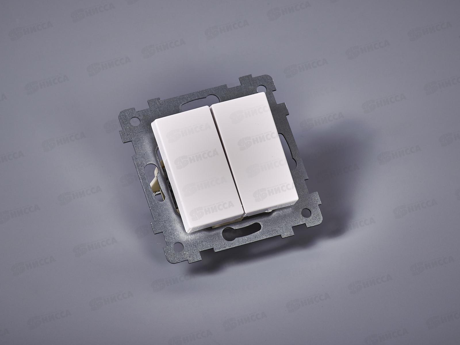 Выключатель механизм &quotАксиома&quot 2-клавиши скрытой установки, С510-449 *54