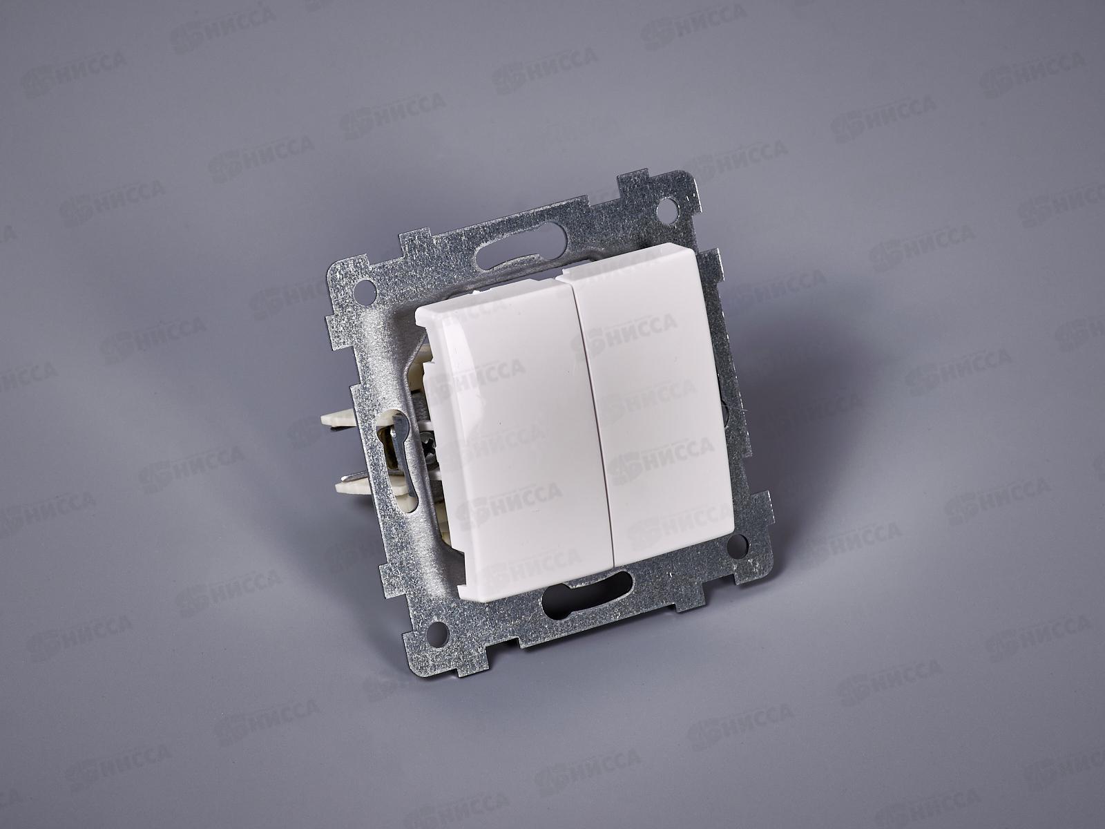 Выключатель механизм &quotМария&quot 2-клавиши скрытой установки, С510-439  *54