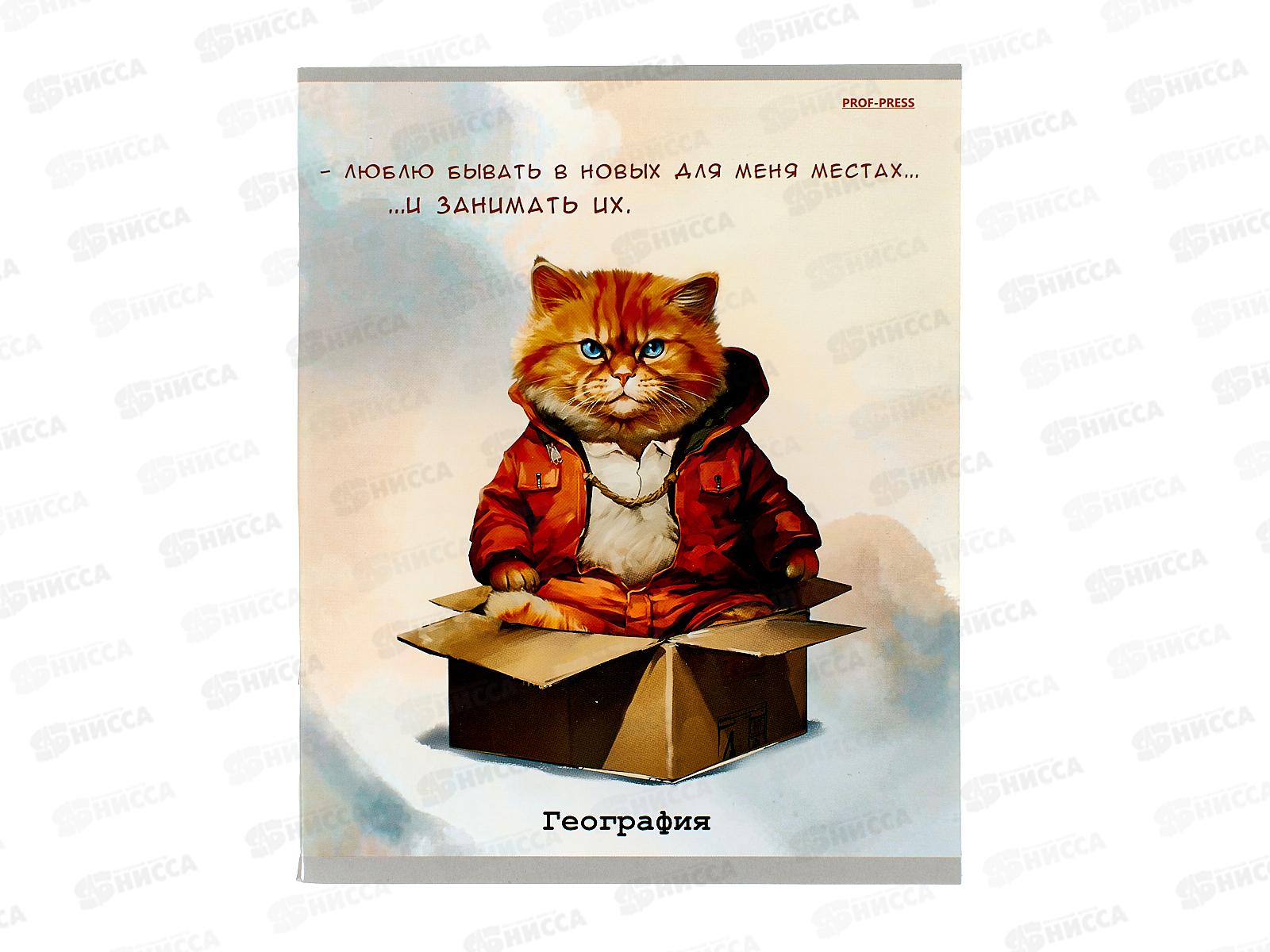 Тетрадь 48л кл. ПП &quotЖил был кот&quot География, Т48-1446 *10/80