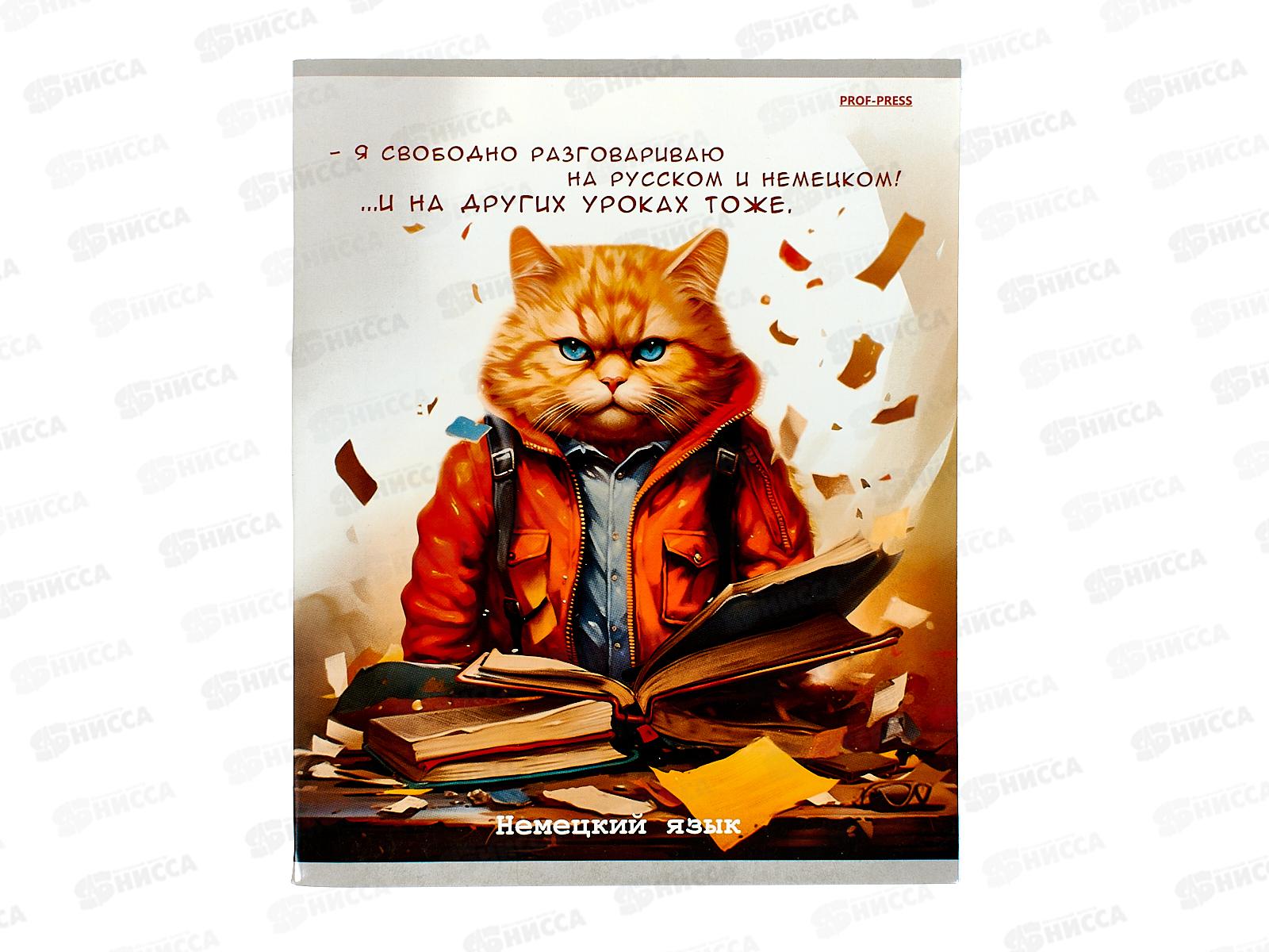 Тетрадь 48л кл. ПП &quotЖил был кот&quot Немецкий язык, Т48-2319 *10/80