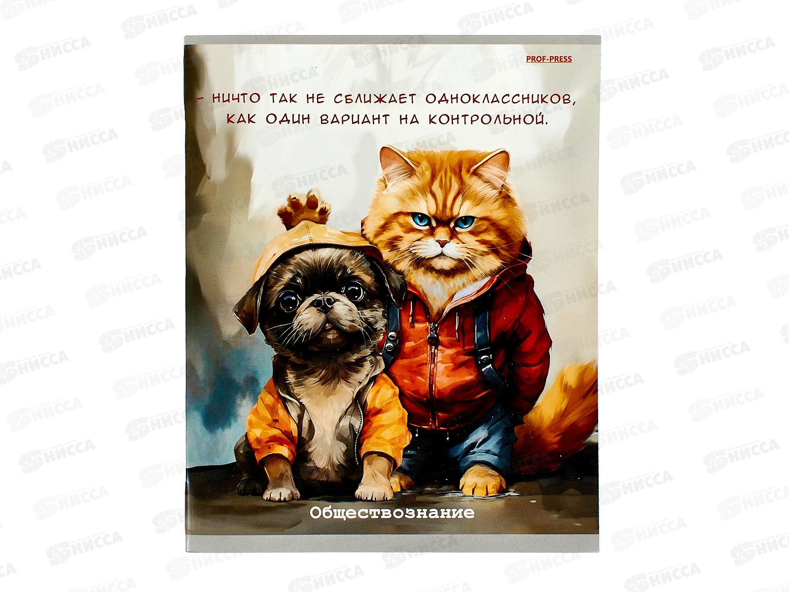 Тетрадь 48л кл. ПП &quotЖил был кот&quot Обществознание, Т48-2321 *10/80