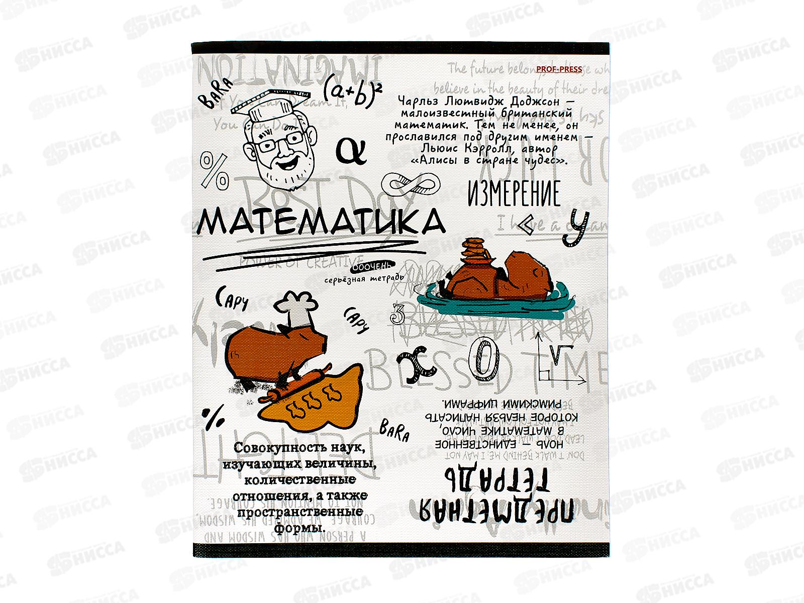 Тетрадь 48л кл. ПП &quotКапибара&quot Математика, 48-0039 *10/80