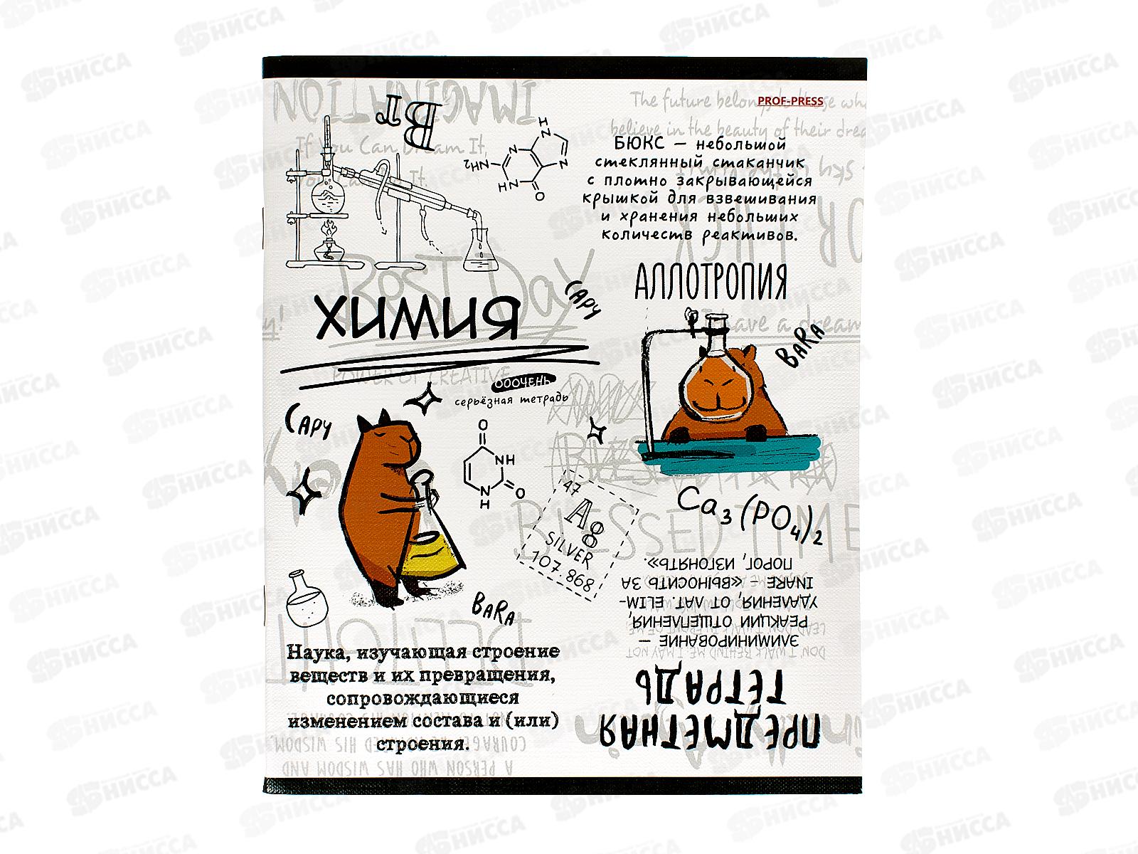 Тетрадь 48л кл. ПП &quotКапибара&quot Химия, 48-0002 *10/80