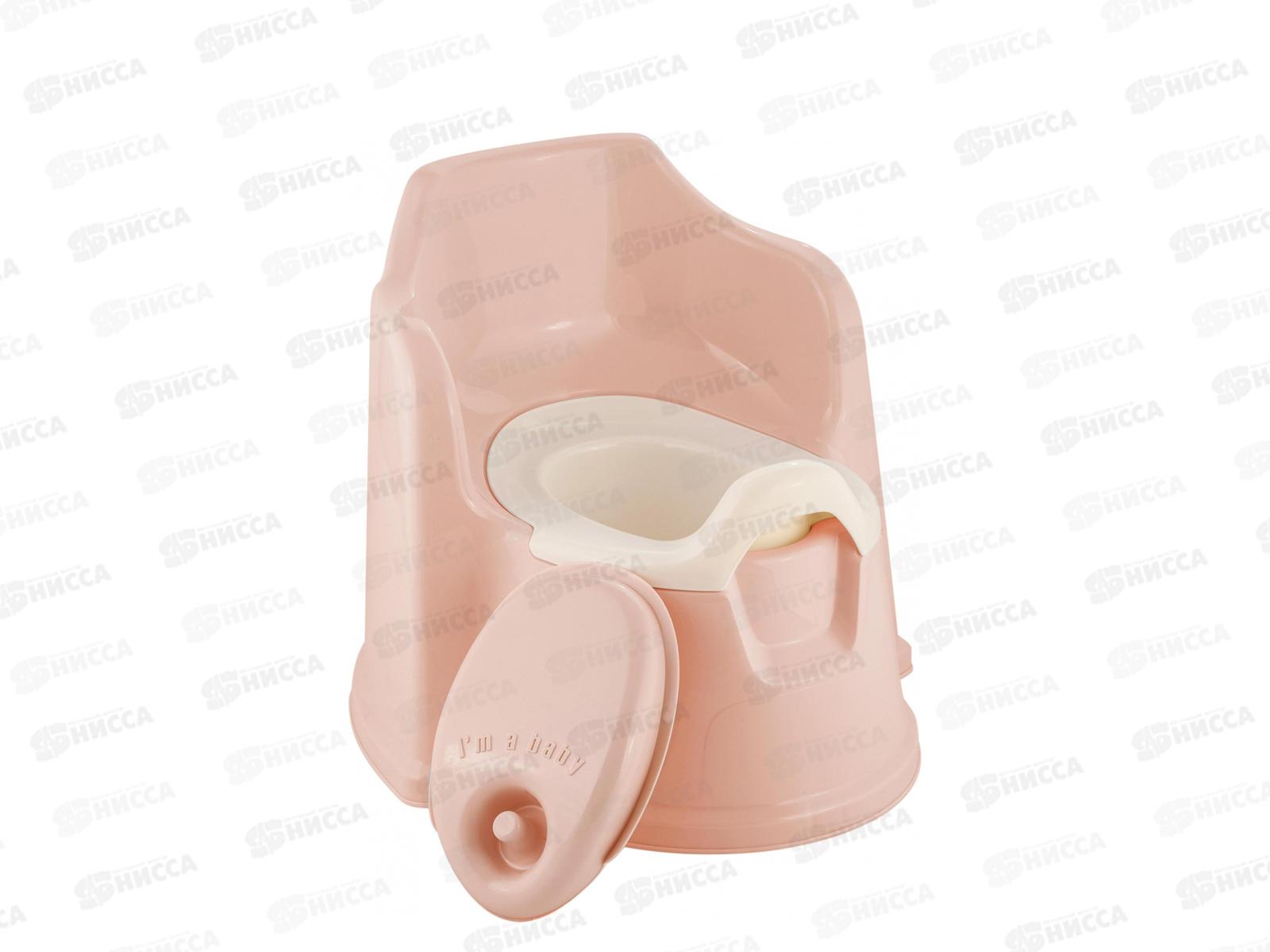 Горшок детский &quotLalababy&quot выс спинка с/кр Розовый LA1042 *6  !!!