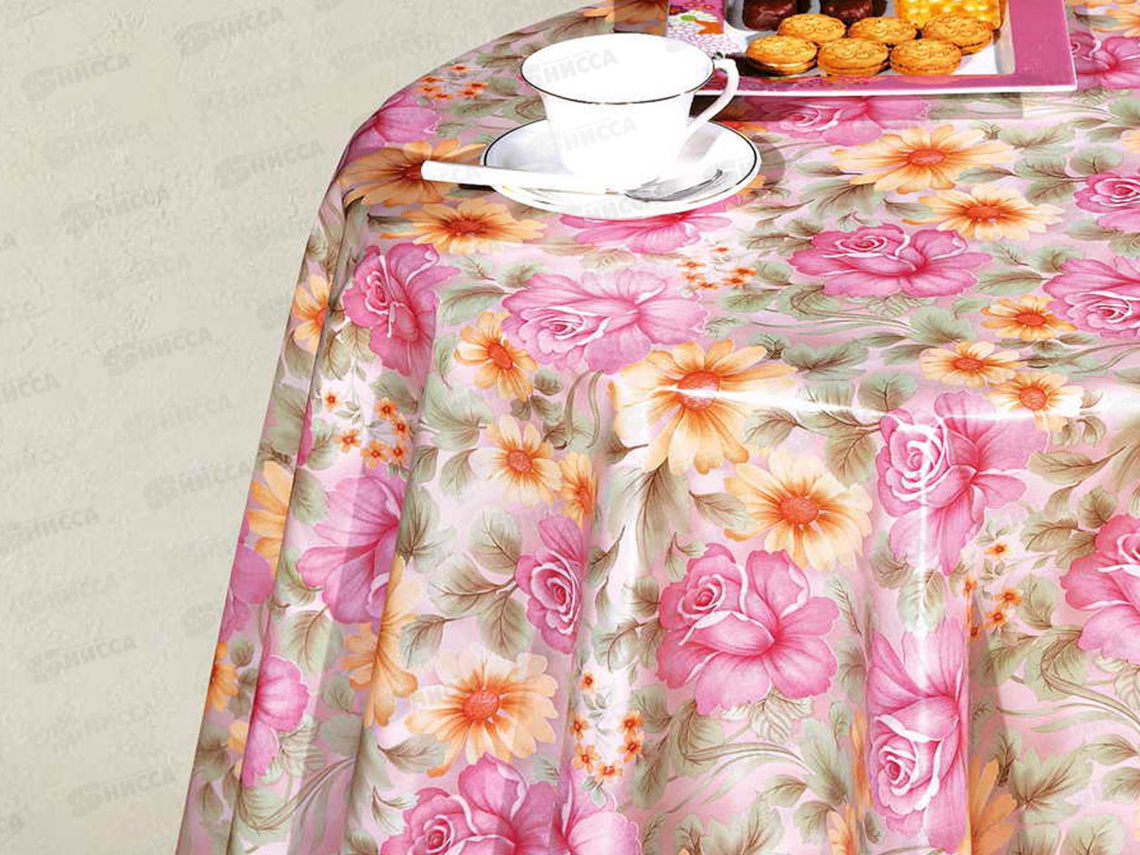 Клеенка на неткан основе ДЕКОРАМА 1,4*20м 044А розы и ромашки роз