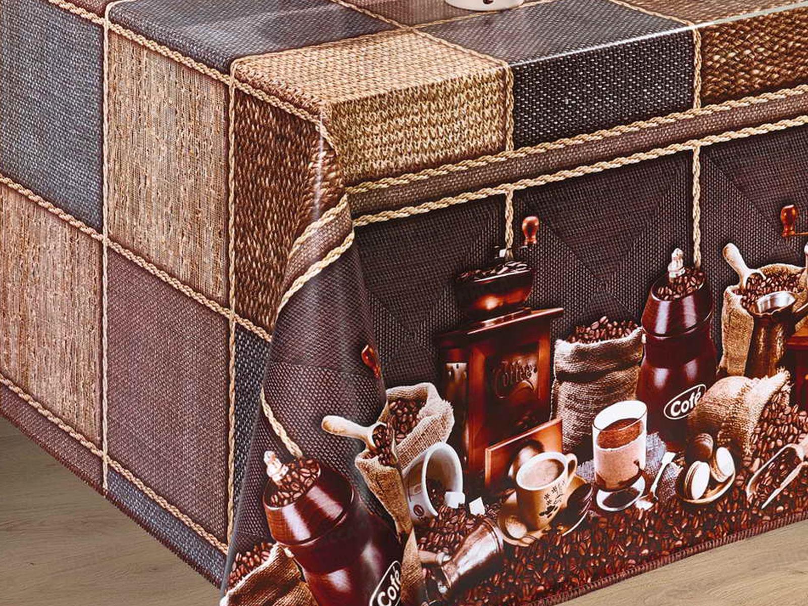 Клеенка на неткан основе ДЕКОРАМА 1,4*20м 060А кофе