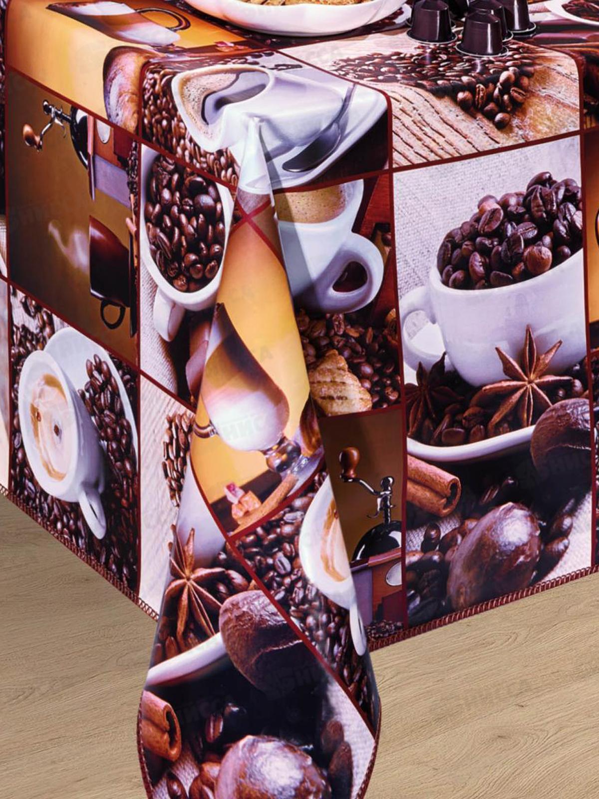 Клеенка на нетканой основе ДЕКОРАМА 1,4*20м 100А кофе