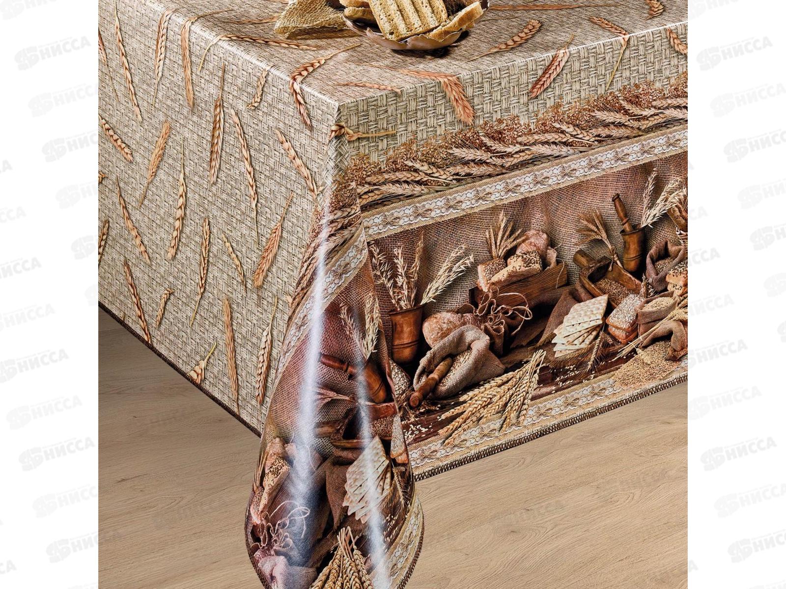 Клеенка на нетканой основе ДЕКОРАМА 1,4*20м 110А колоски беж