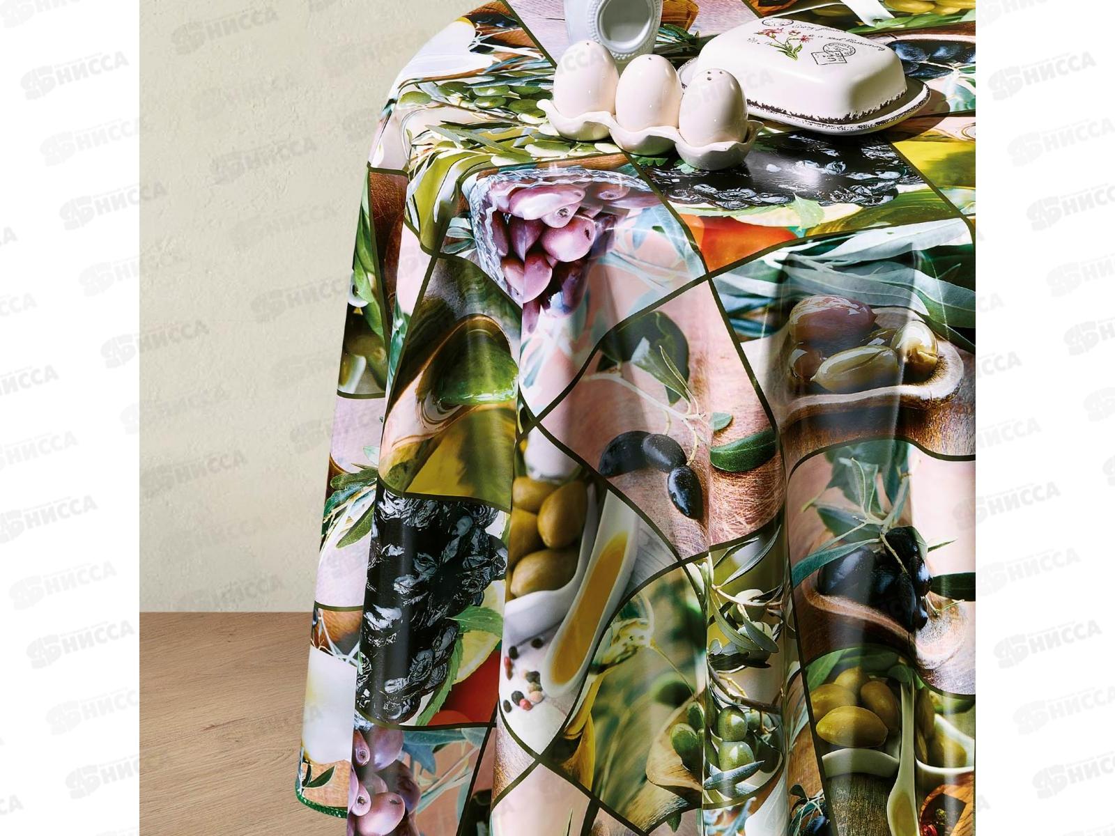 Клеенка на нетканой основе ДЕКОРАМА 1,4*20м 111А олива