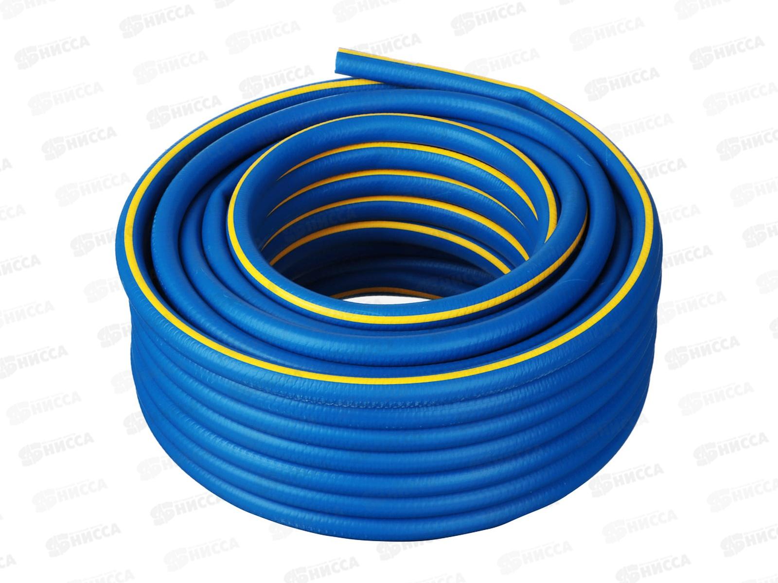 Шланг ТЭП AQUA FORCE синий с желтой полосой 3/4  25м