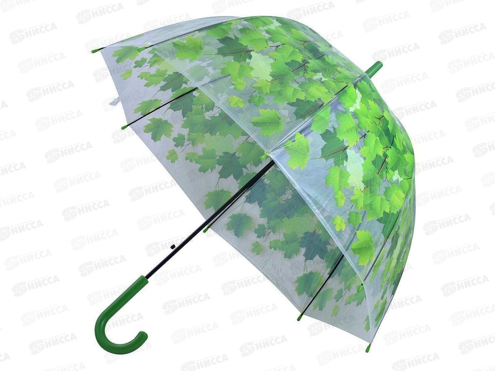 Зонт Листья полуавтомат D80см FX24-12