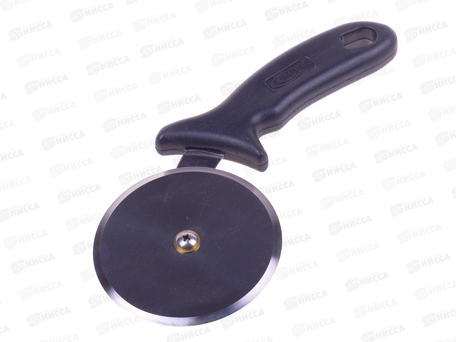 Нож для пиццы 100мм нержавейка ручка пластик 15,5см КТ-ПФ-ПЦ-02