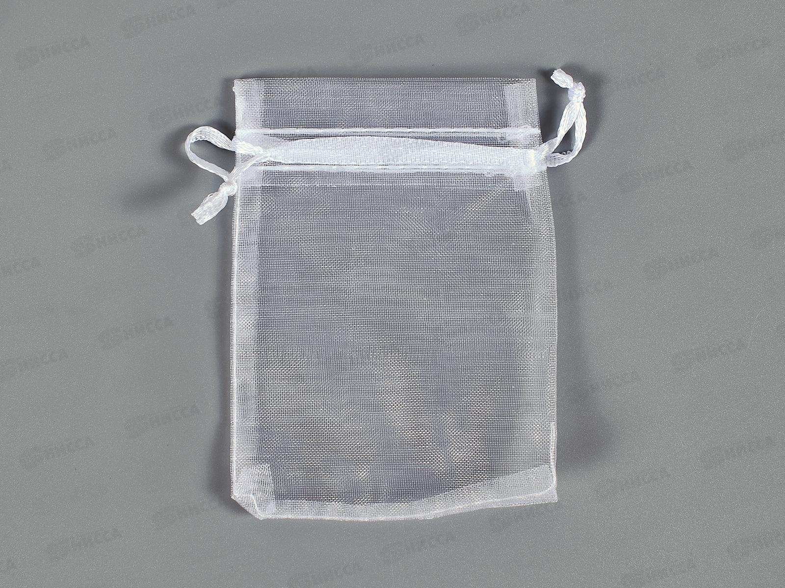 Мешок органза Basir, 7,5*9,5см цвет белый уп100шт MC-6720