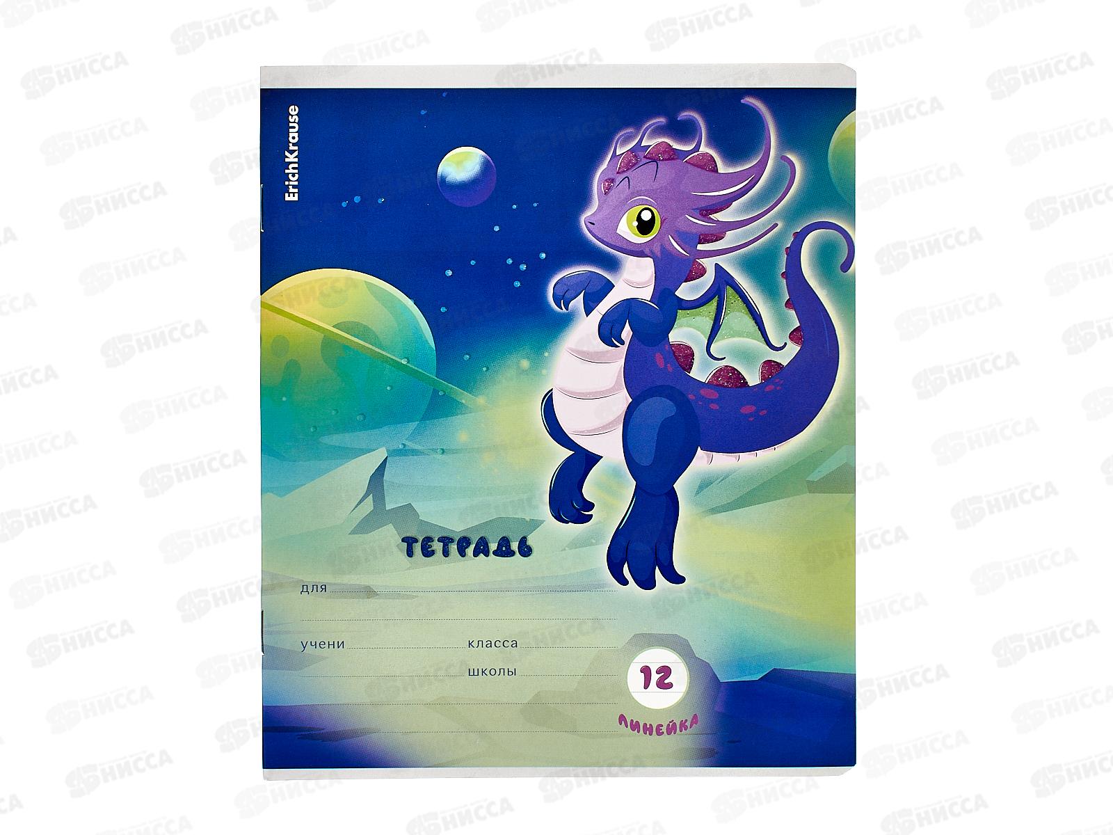 Тетрадь 12листов линия ПОЛИ Дракончики,60541*10/280