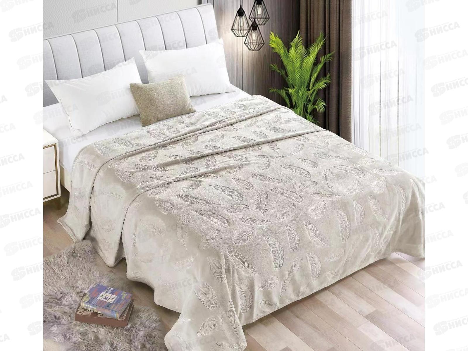 Плед Велсофт 220*200 Y-06 13-0000 Лунный луч Перо