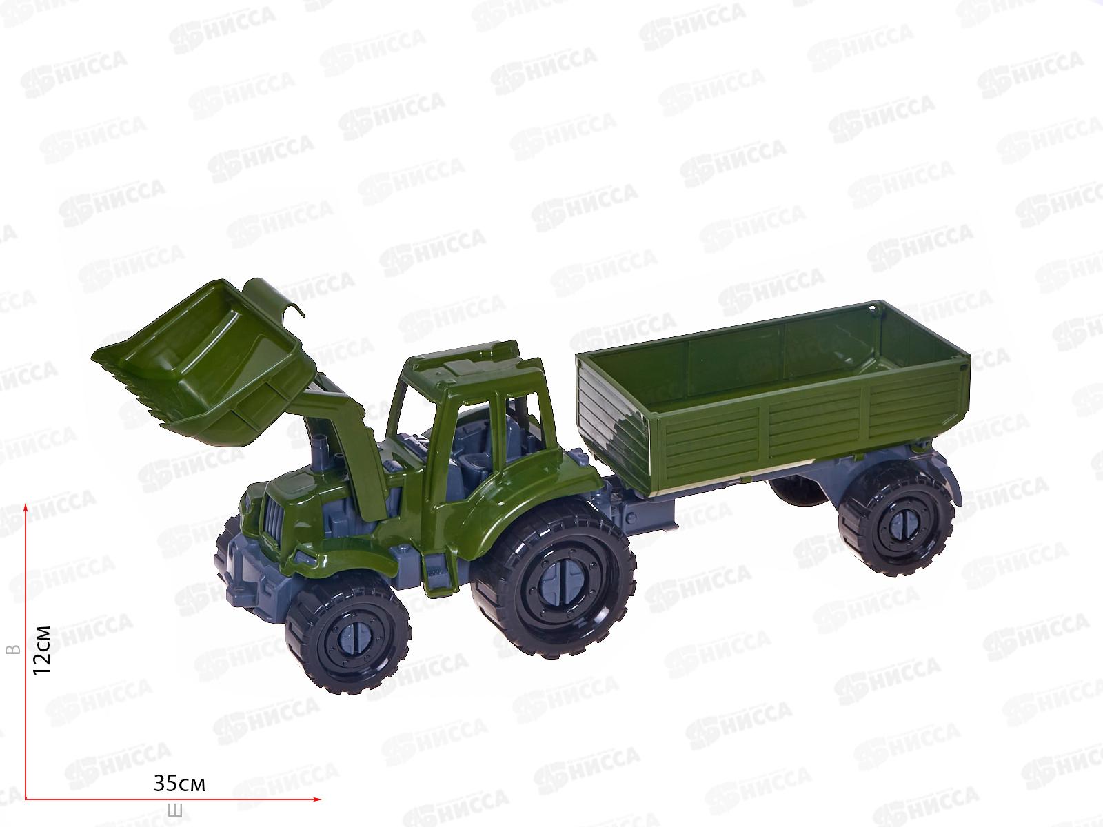 Трактор &quotИван&quot Бульдозер с бортовым прицепом Военный, И-2326  *12