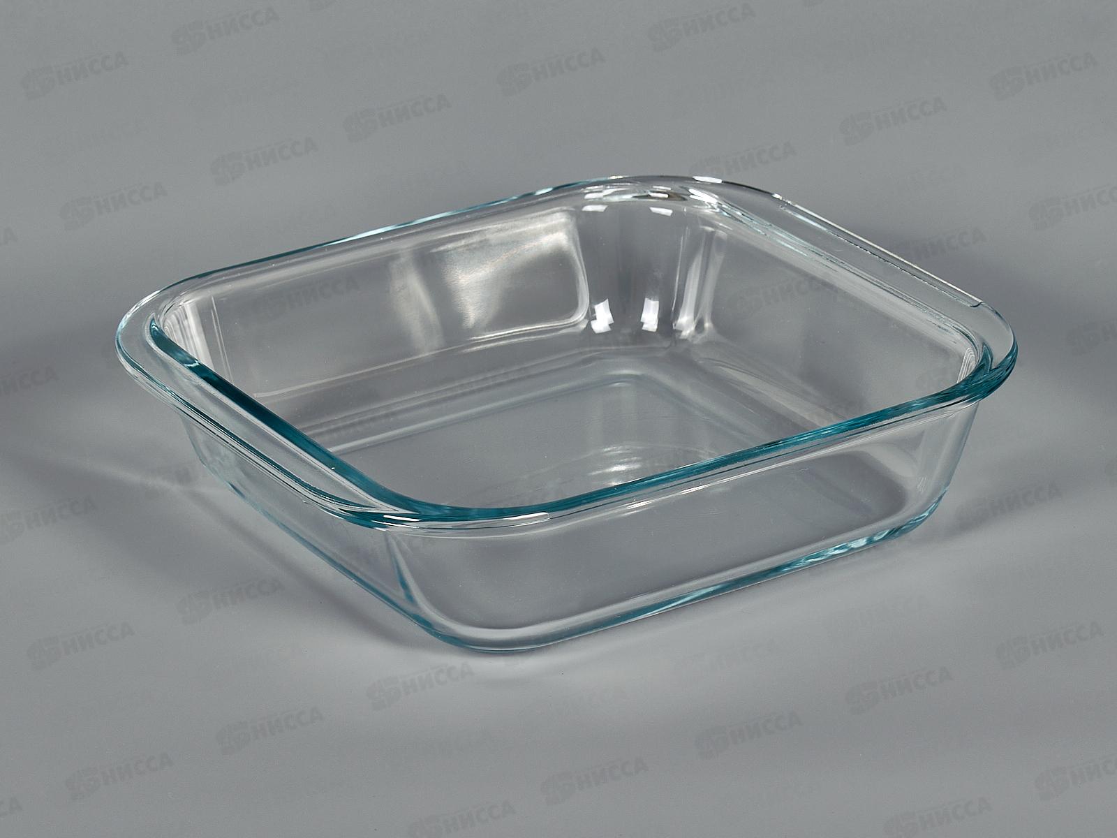 Форма для запекания. квадр с руч.,стекло 21,3*18,9*5см 825-031 г
