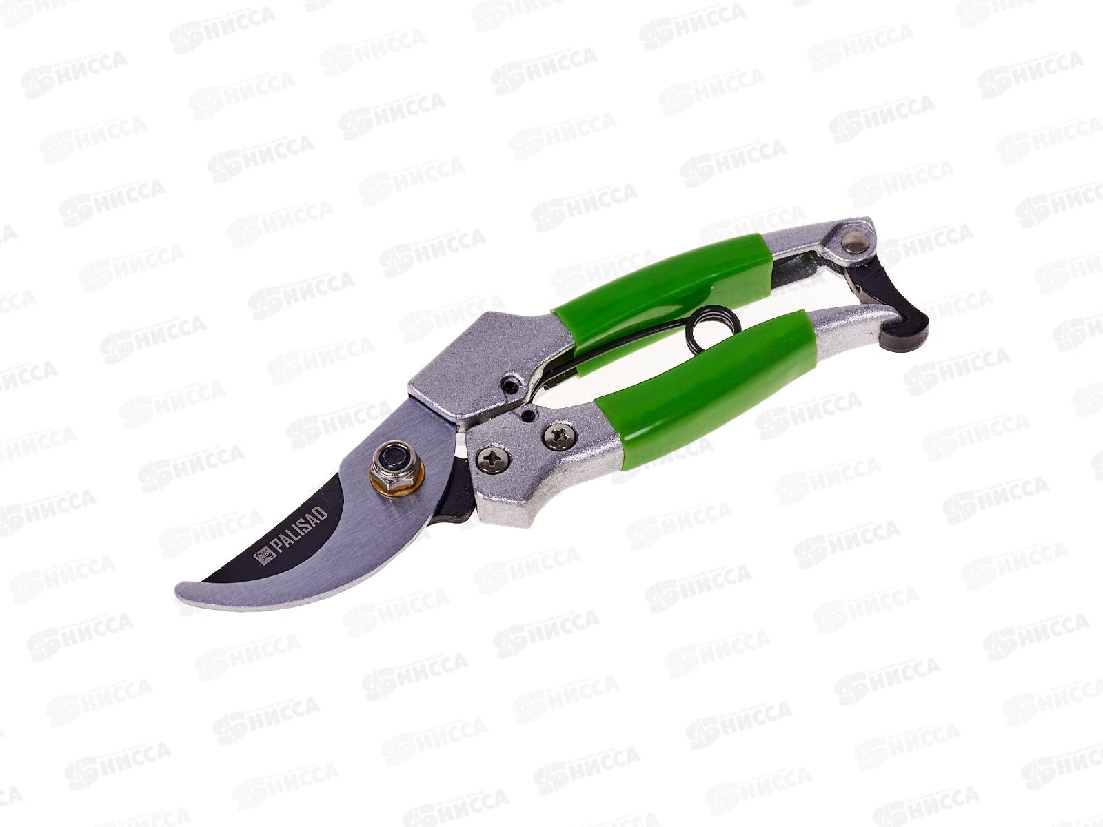 Секатор прямого среза, 180мм, металл. обрезиненные рукоятки /Palisad