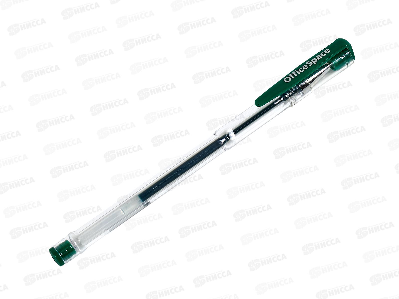 Ручка гелевая  OfficeSpace зеленая,1723 *12