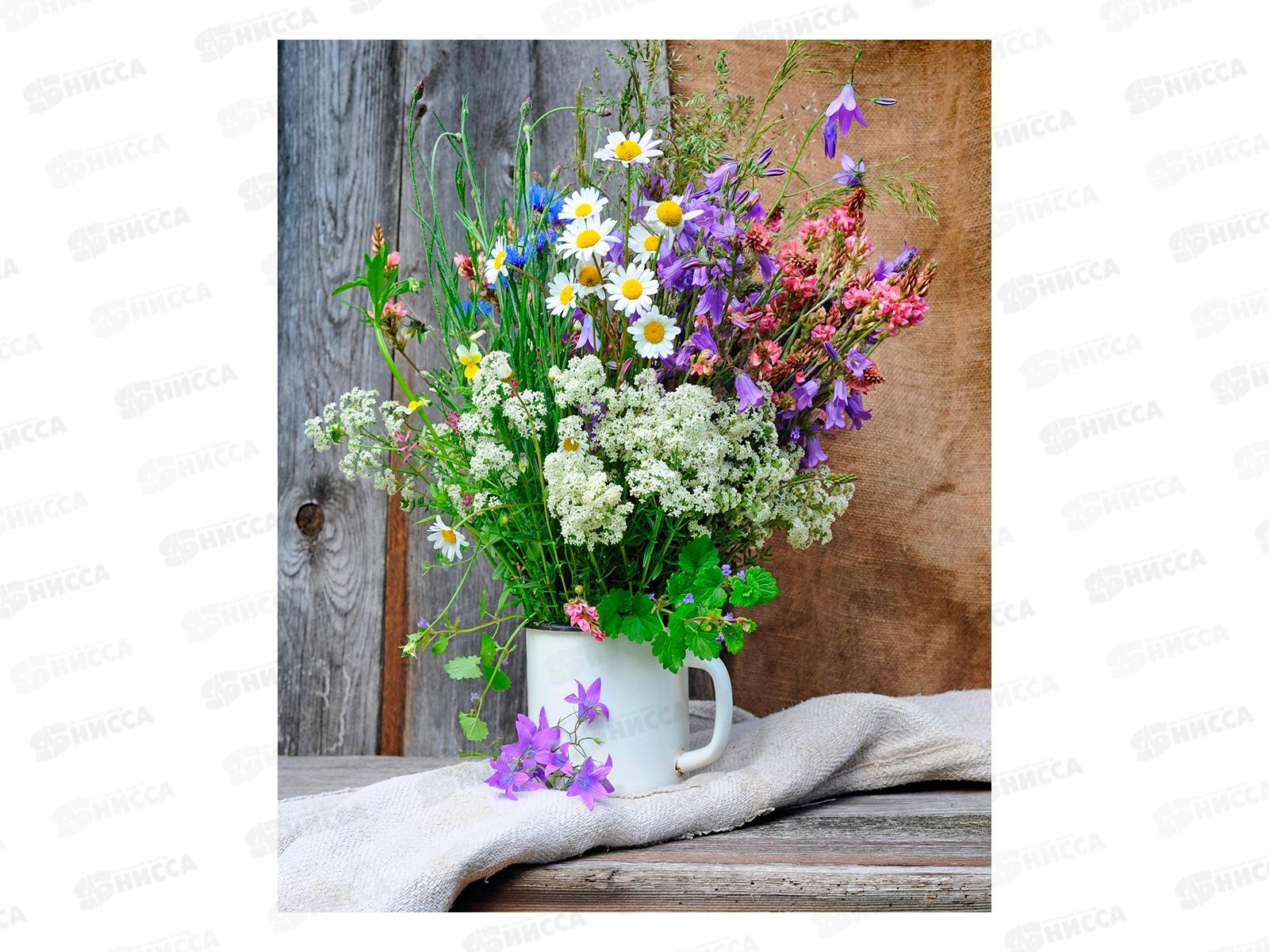 Алмазная мозаика (класс.) 30х40см Полевые цветы, НД-0412 с подр.