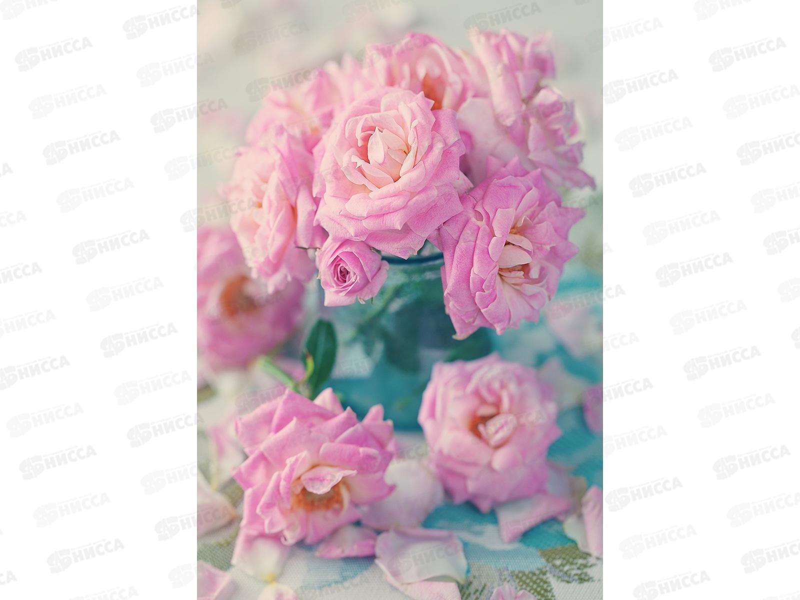 Алмазная мозаика (класс.) 30х40см Розы на столе, НД-0419 с подр.