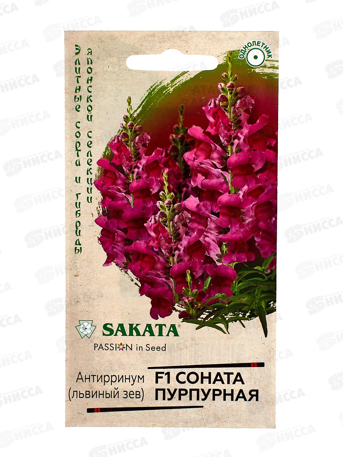 Львиный зев Соната пурпурная F1 7шт Саката *10 ГШ +