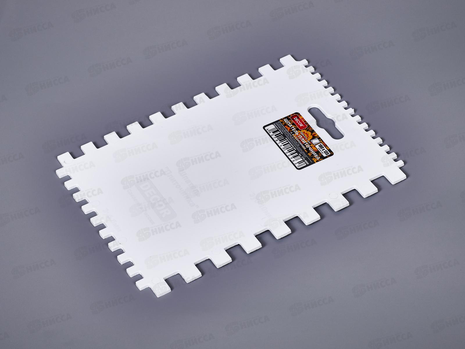 Шпатель плиточника Decor 180*135мм,зуб 4,6,8,10 316-8800 *20/160/800шт