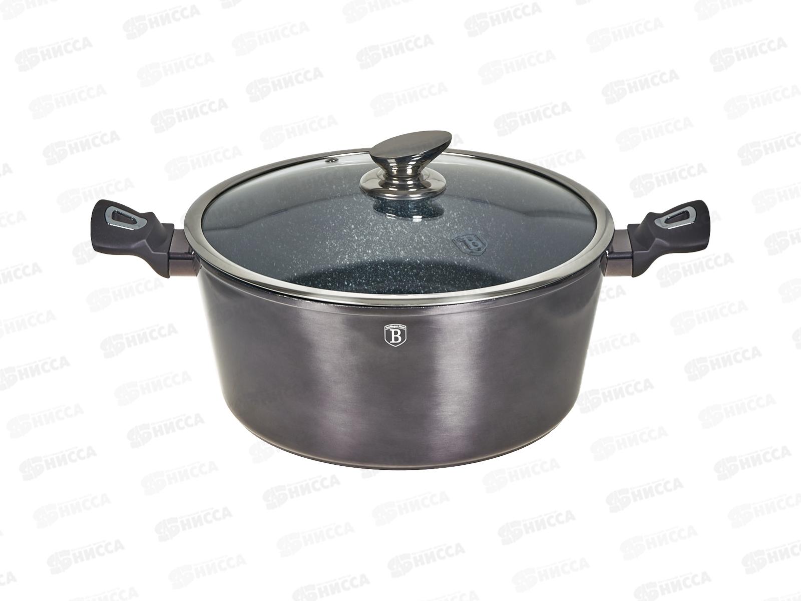 Кастрюля 8л с крышкой 30см, ВН-6924 Carbon Pro Edition