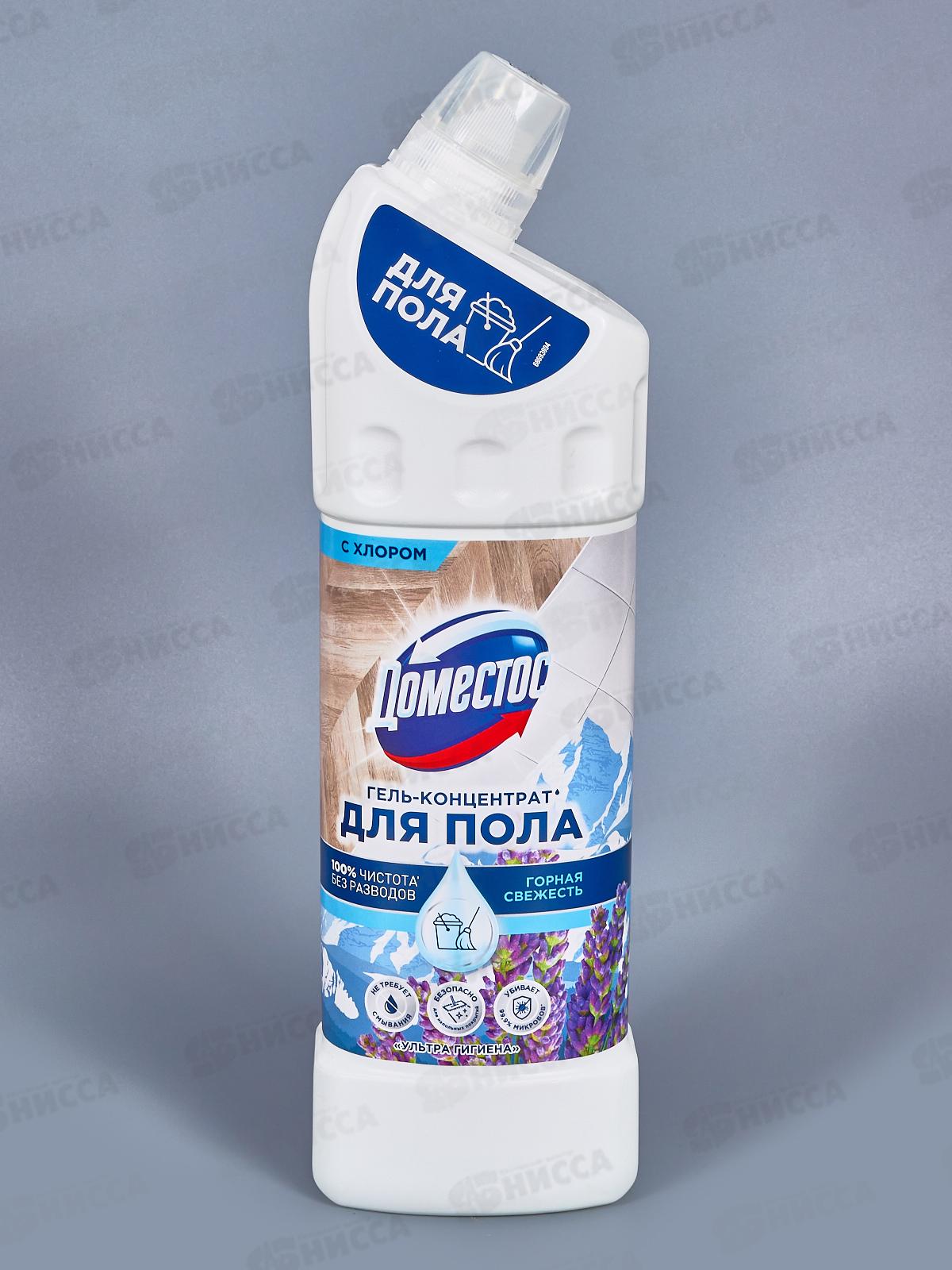 ДОМЕСТОС Гель-концентрат для пола 1л Горная свежесть *12