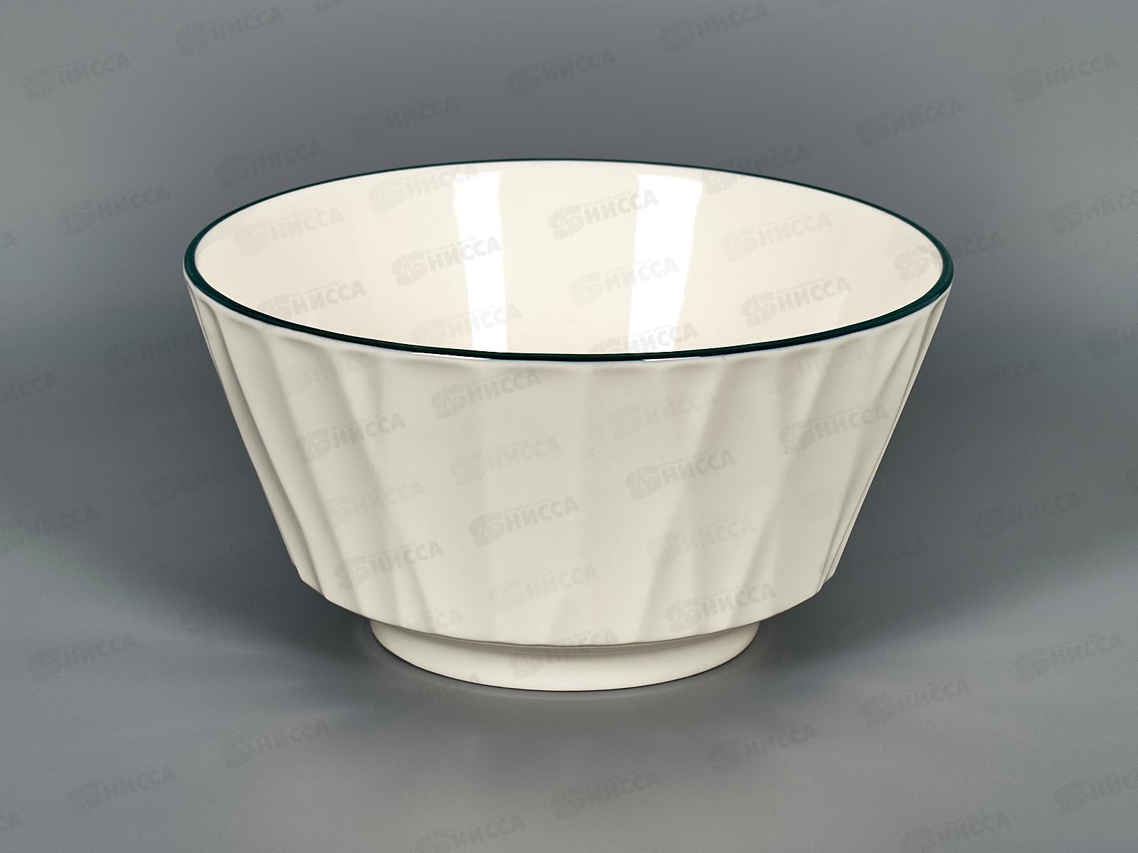 Салатник Линии 15см зеленая каемка MFK08369-G