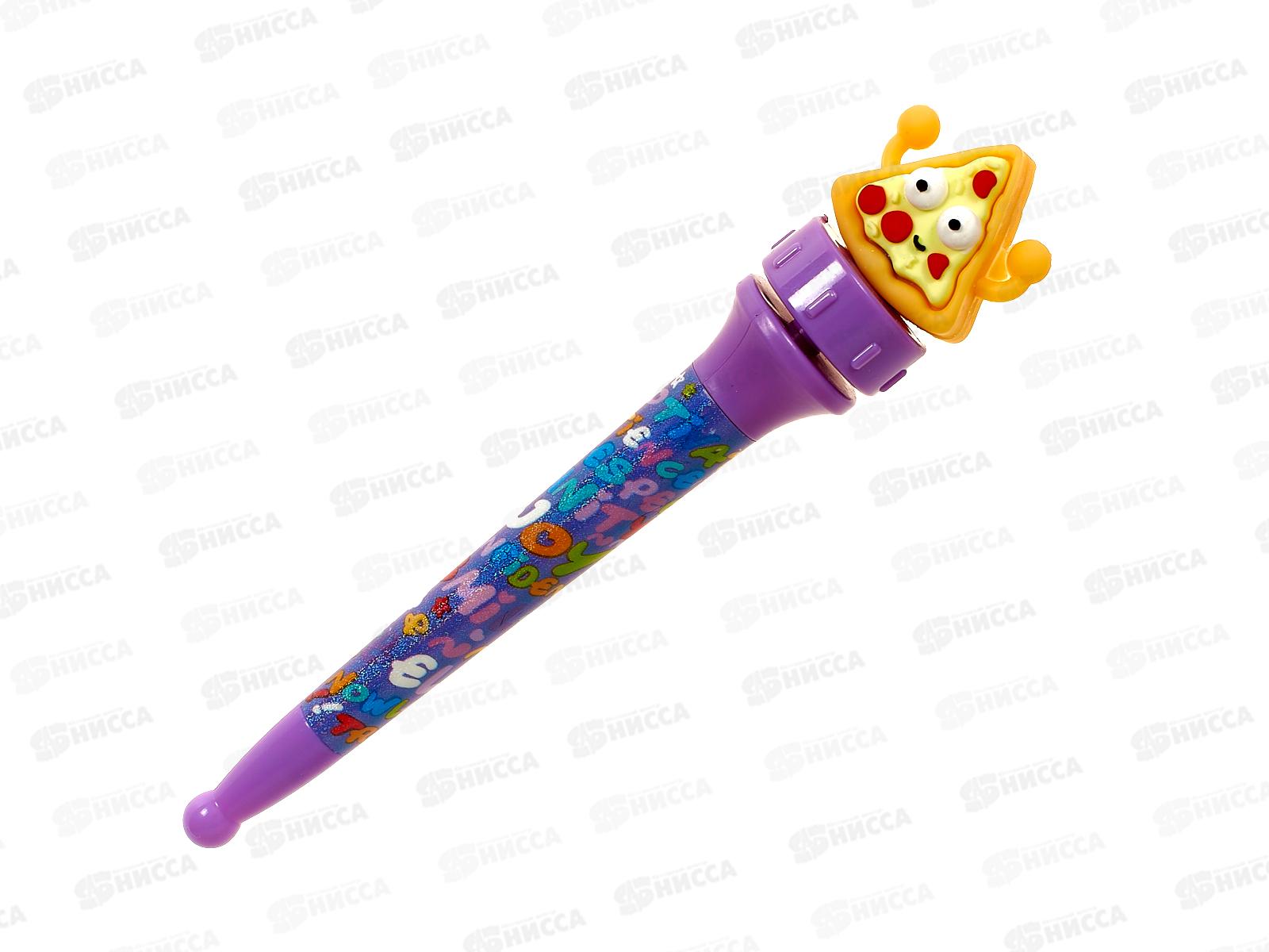 Ручка масляная  MAZARI Фастфуд Cartoon rotate син. M-7850-70 *36