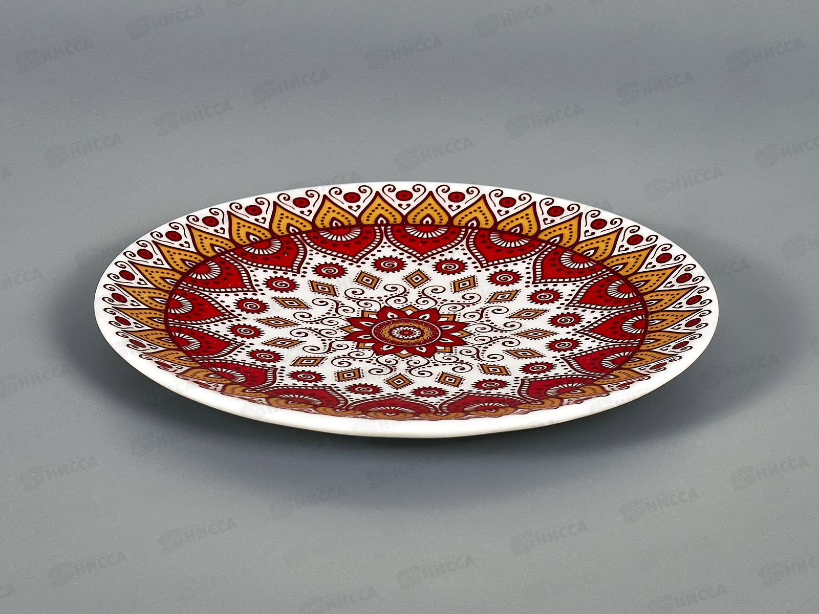 Тарелка мелкая 125мм фарфор Универсал Дастархан Gold 3с2432  *20