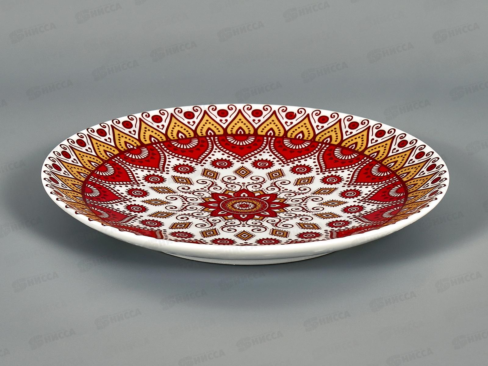 Тарелка мелкая 175мм фарфор Универсал Дастархан Gold 3с2431  *20