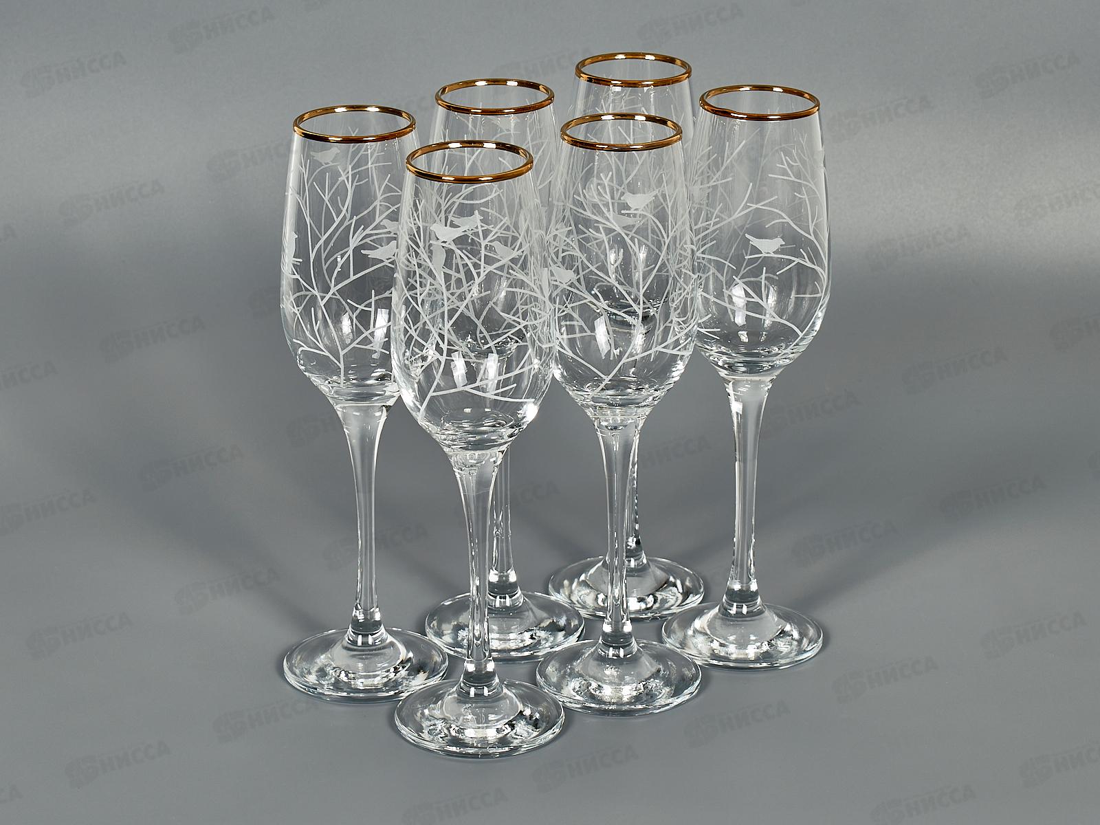 Набор бокалов 6шт 210мл 1717-ГЗ6 Венский лес