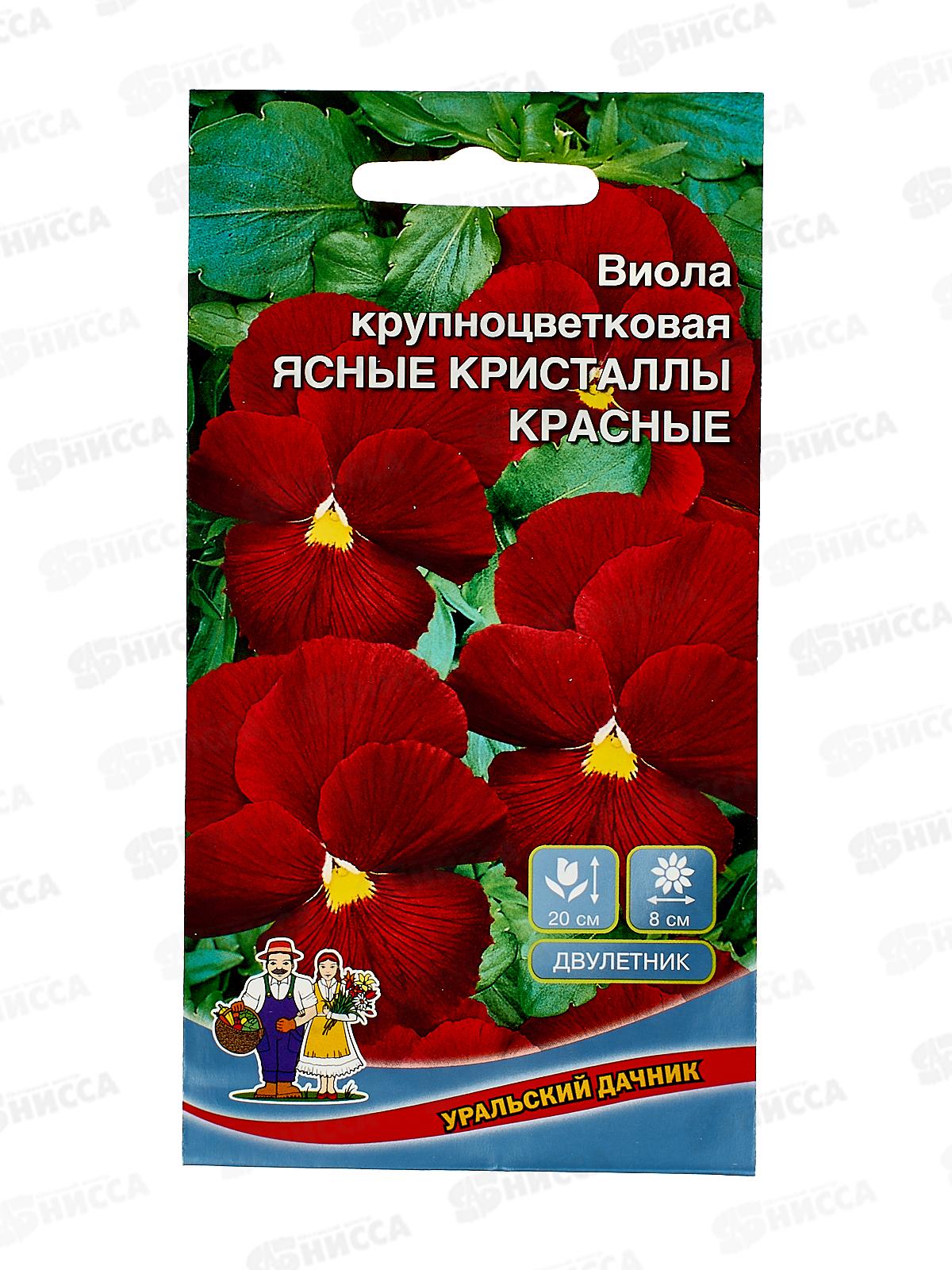 Виола Ясные кристаллы красные Евро крупноцветковая *10 УрД +