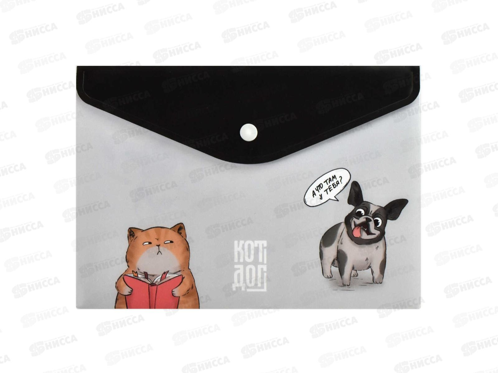 Папка для документов ФЕН 24*17, Кот и собака,65885*12