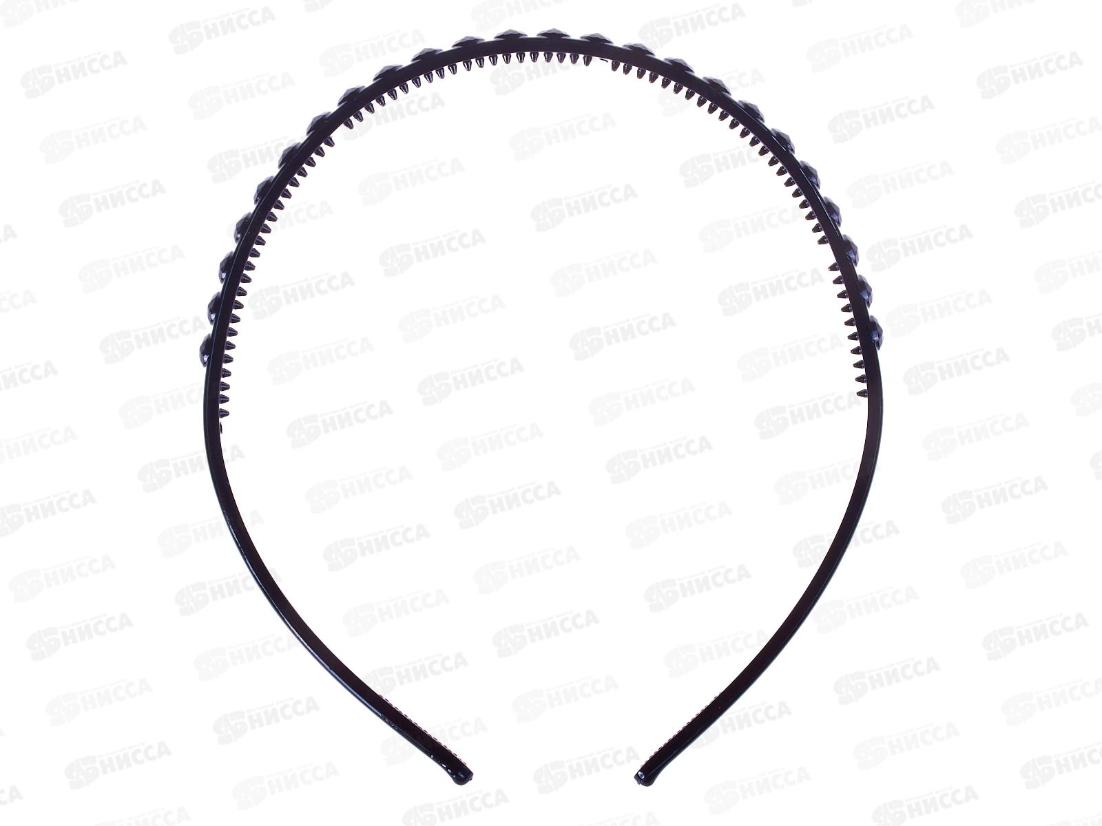 Ободок  для волос &quotНочка&quot грация 0,5см черный 10105041 *12