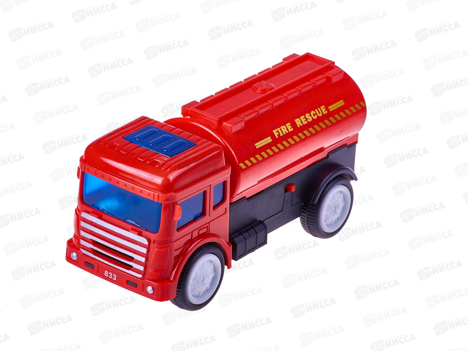 Машина на батарейках 833-71 Пожарная (свет+звук), ZY1549928 коробка*108