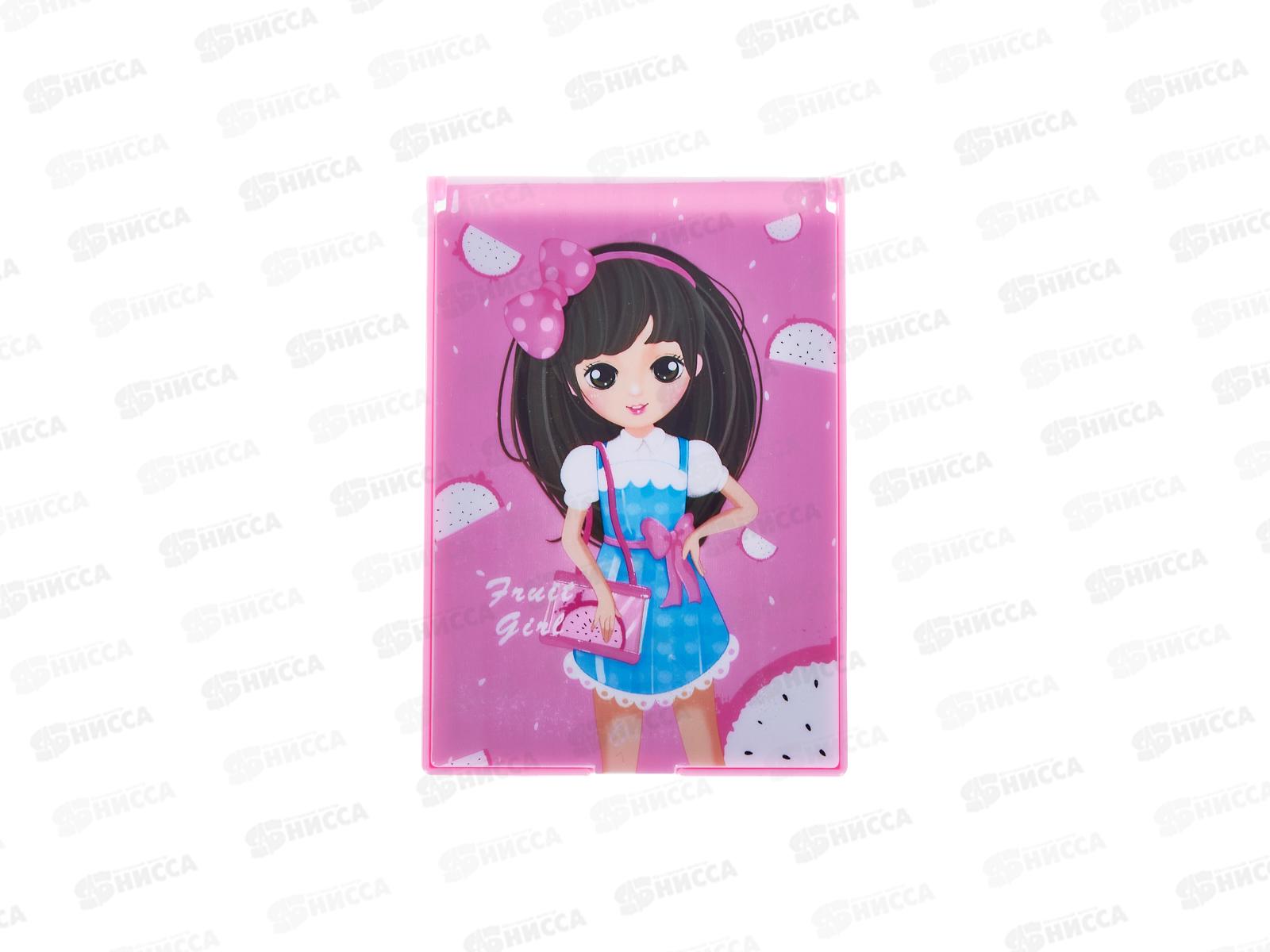 Расческа &quotМимишки&quot с зеркалом 11*7,8см розовый 663-052