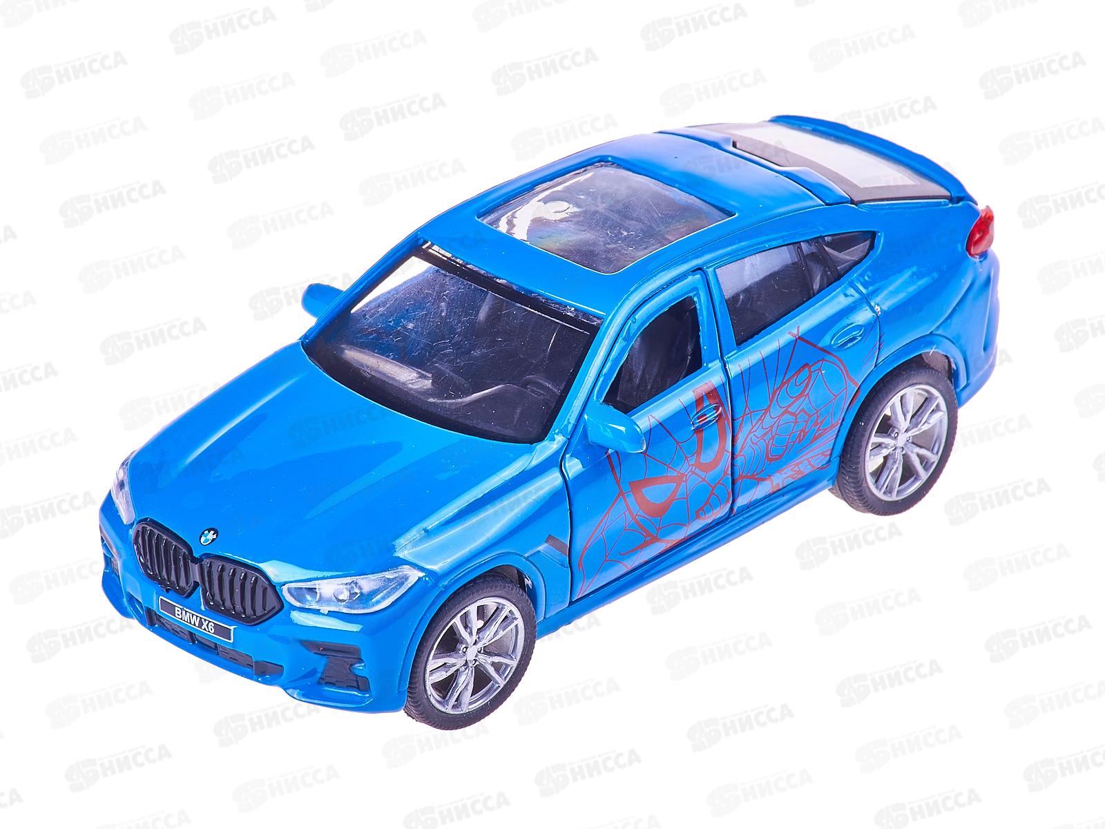 Машина "ТЕХНОПАРК" металлическая BMW X6 12см синий, Х6-12-SM-BG, 369975