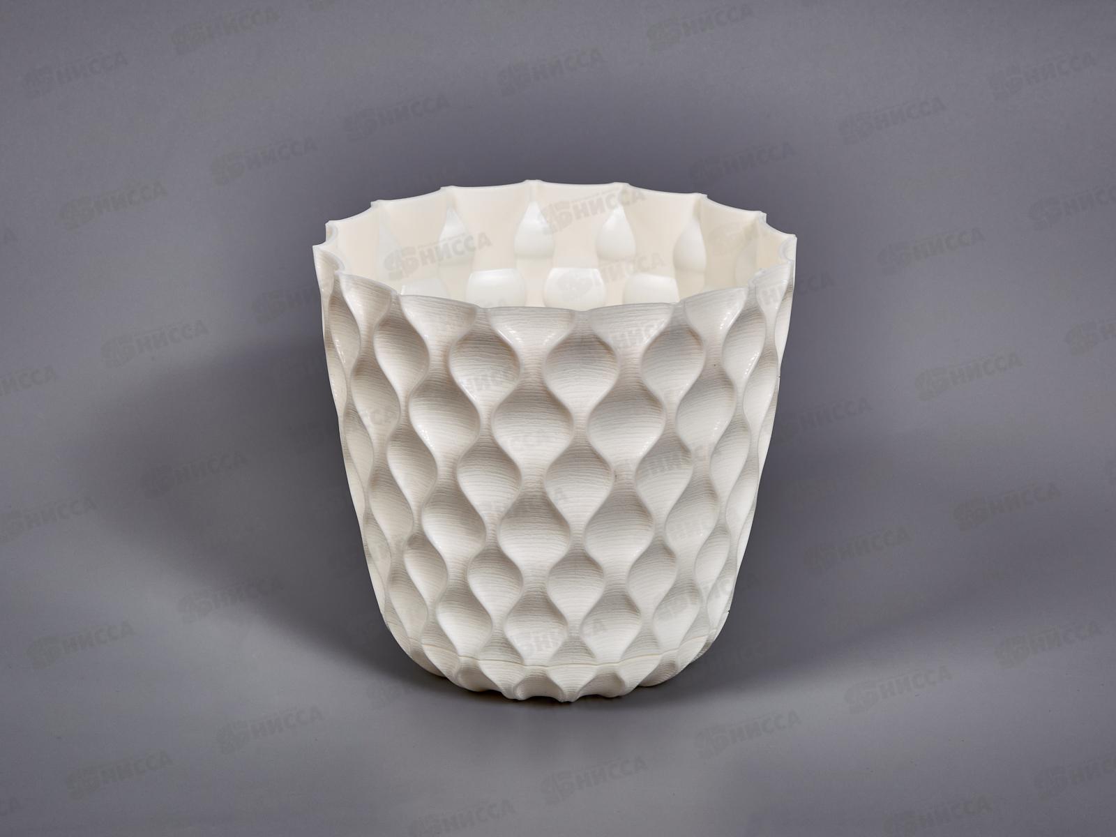 Горшок для цветов  &quotInGreen Wave&quot 0,65л Белоснежный  жасмин IG650010048 *12