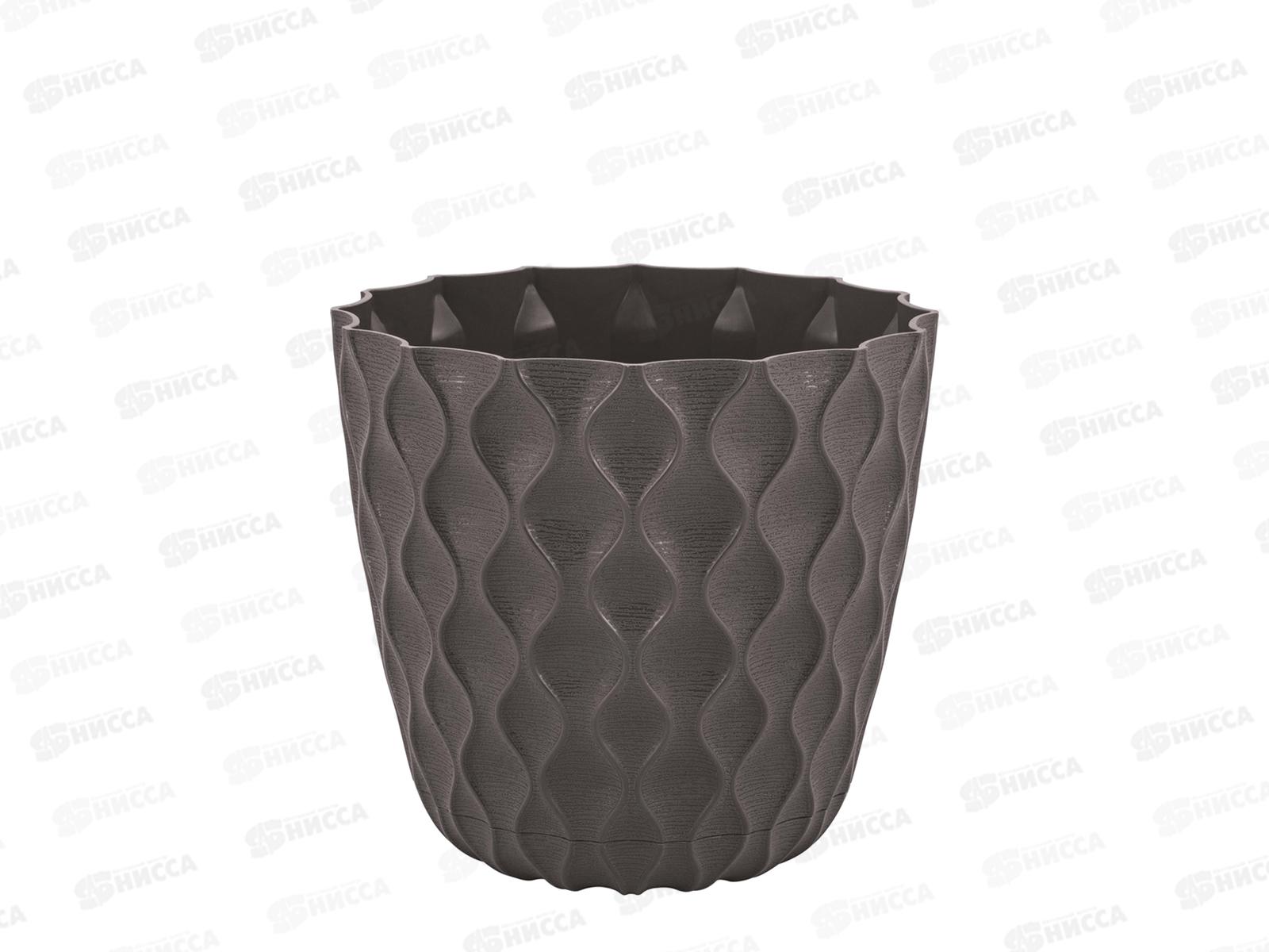 Горшок для цветов  &quotInGreen Wave&quot 1,4л Горький шоколад IG650110011 *10