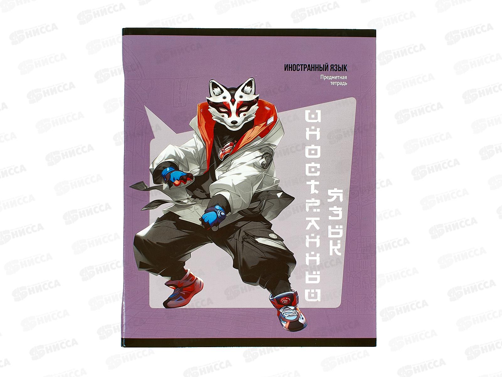 Тетрадь 48листов клетка ПП "МАНГА" Иностранный язык, Т48-1490 *10/80