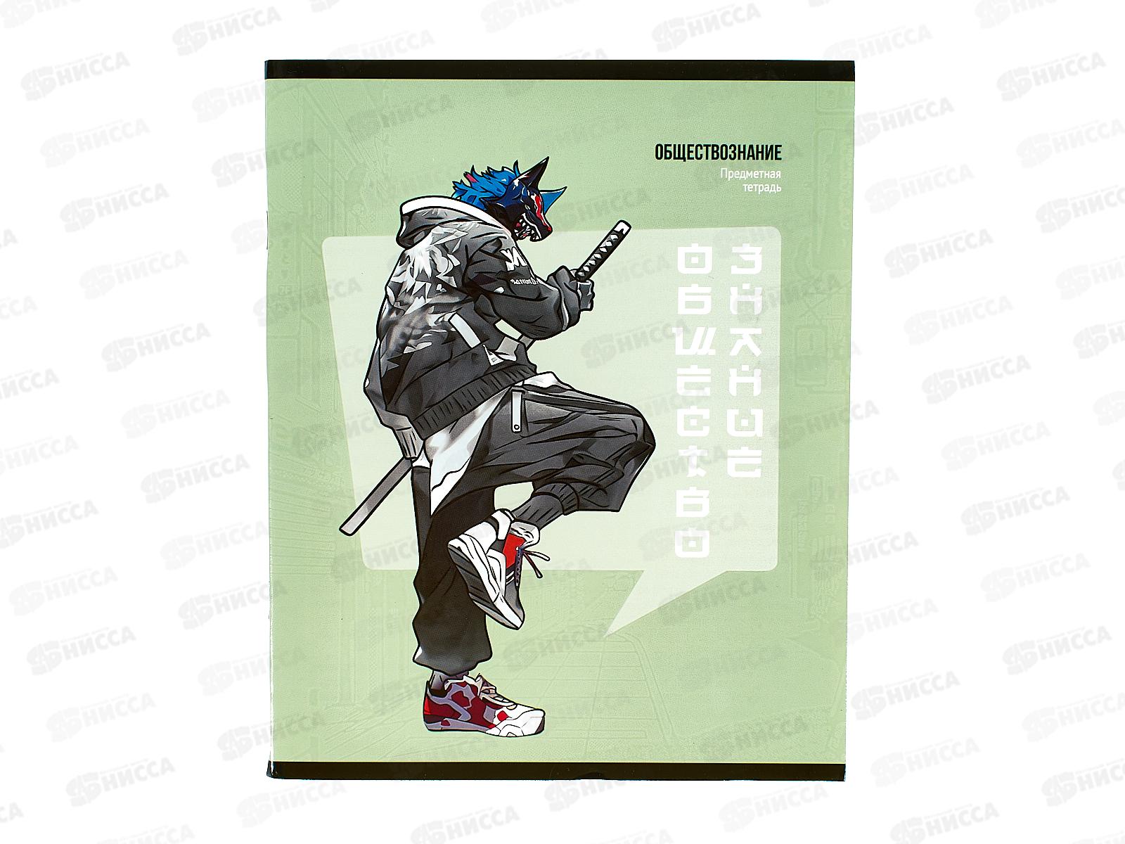 Тетрадь 48листов клетка ПП &quotМАНГА&quot ОБЩЕСТВОЗНАНИЕ, Т48-1496 *10/80