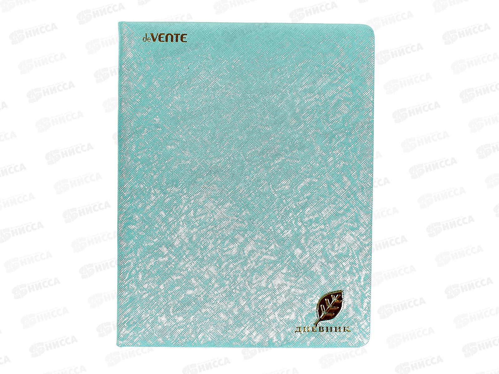 Дневник deVente Leaf иск.кожа, золотистая брошь 2022463*24