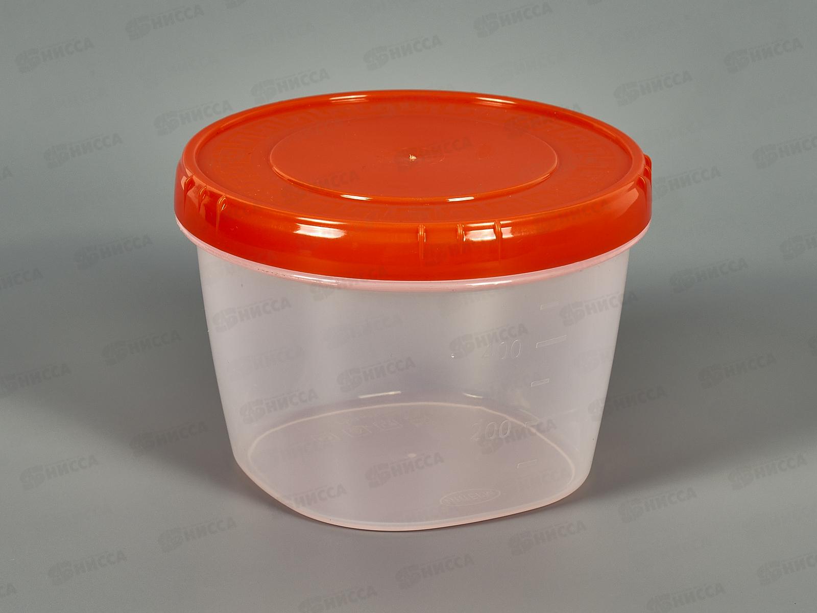 Емкость (Банка) 750мл крышка оранжевая  *50