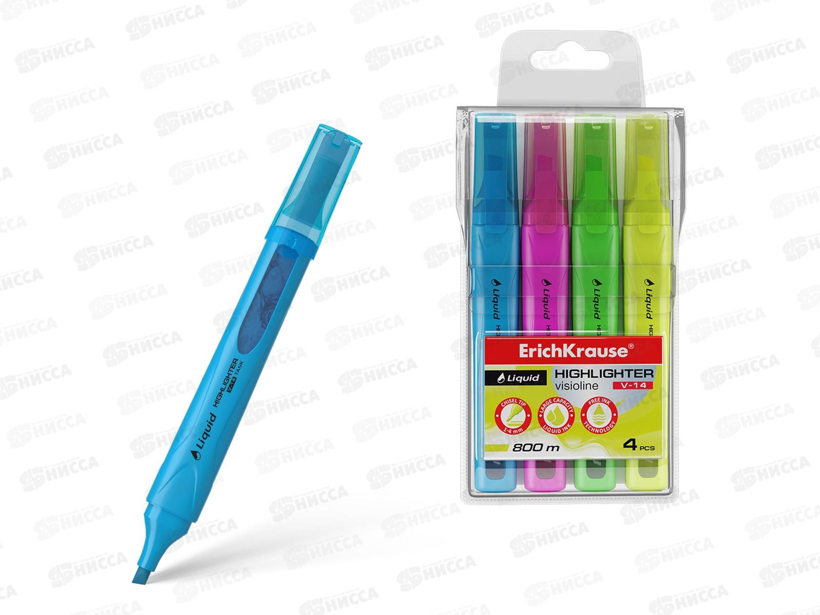 Маркеры EK V-14 текстовые, 4 цвета, 58359 *12