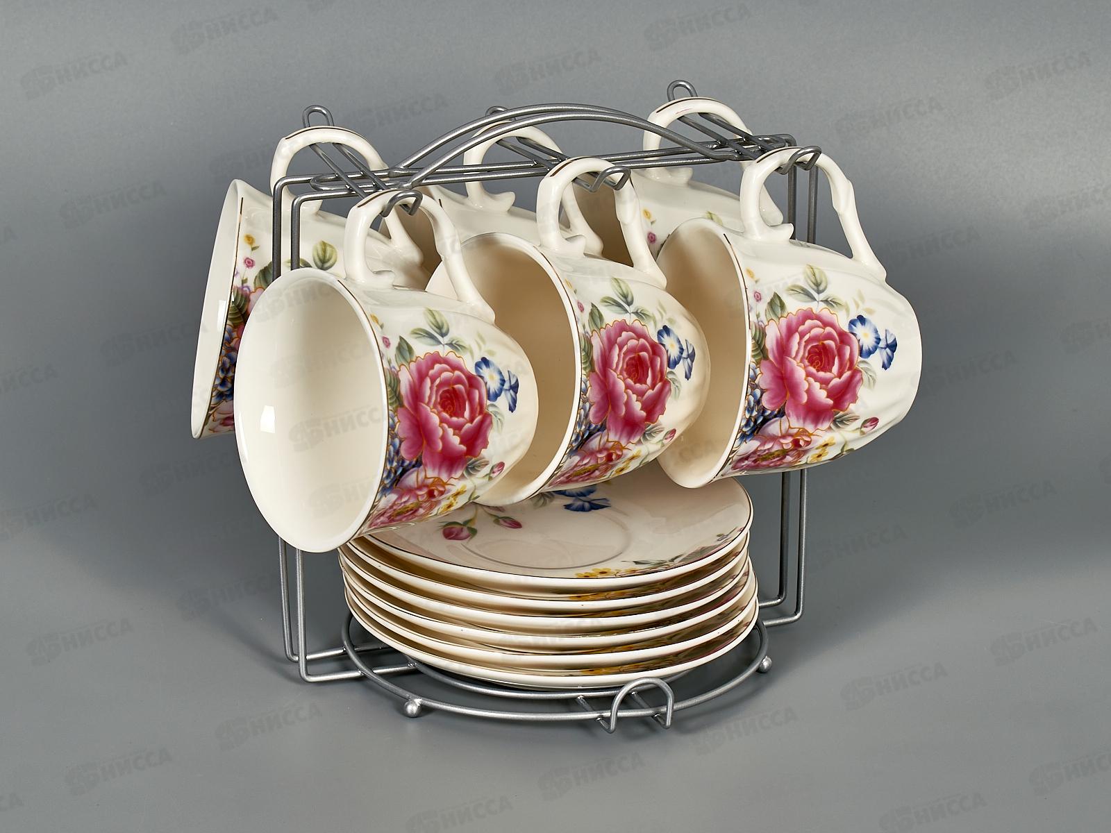 Набор чайный Летний вечер на металлической подставке F102-12m 220мл 248279