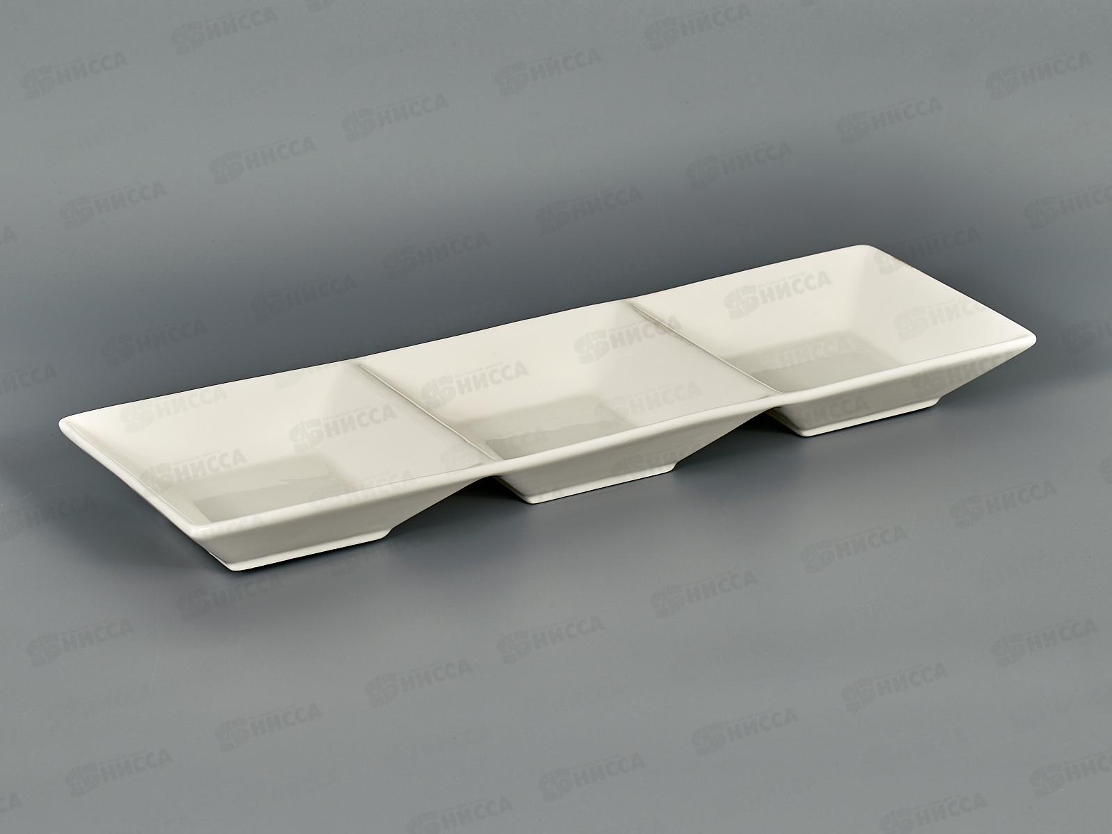 Менажница 3-х секционная квадрат JST3G330PC Meze 240671 *36